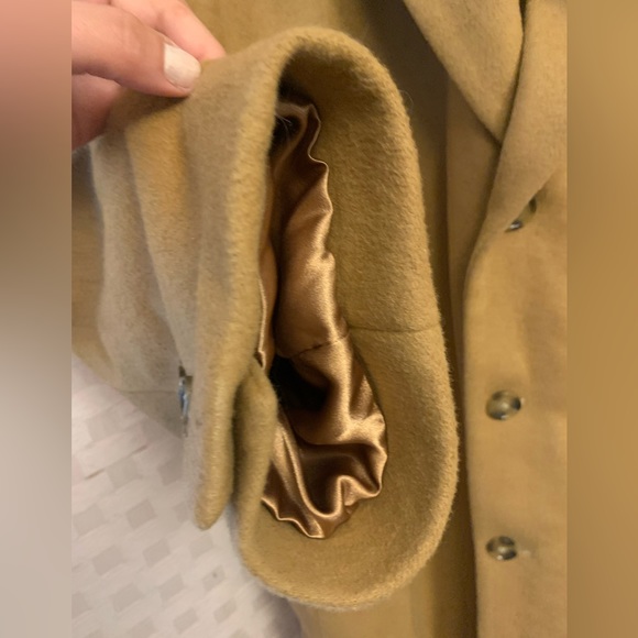 Brand New Michael Kors PeaCoat tan brown with gold lining - Picture 9 of 11